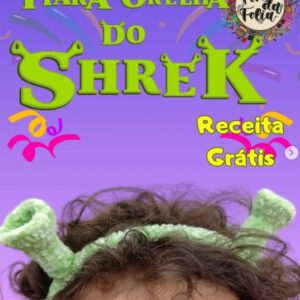 Receita de amigurumi gratuita - Tiara Orelha do Shrek