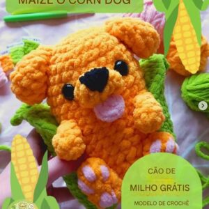 Receita de amigurumi gratuita - Maize o cão de milho