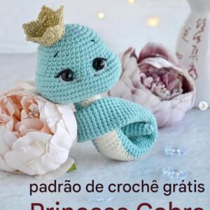 Receita de amigurumi gratuita - Cobra princesa