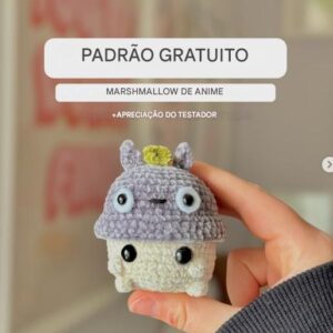 Receita de amigurumi gratuita - Marshmallow de anime