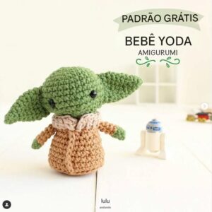 Receita de amigurumi gratuita -  Baby Yoda