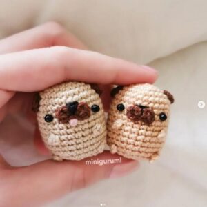 Receita de amigurumi gratuita - Pug batata