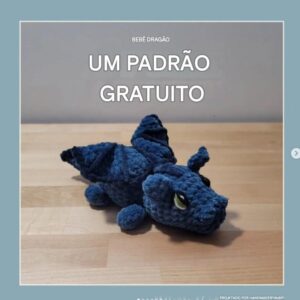Receita de amigurumi gratuita - Bebê Dragão