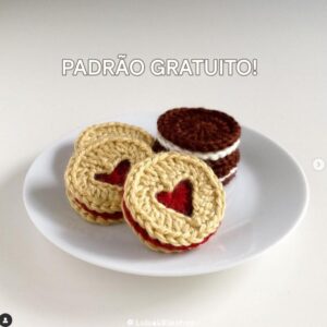Receita de amigurumi gratuita - Bolacha