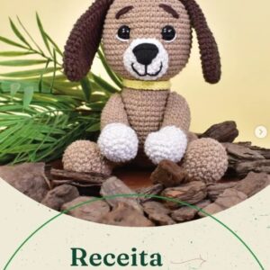 Receita de amigurumi gratuita - Cachorro paçoca