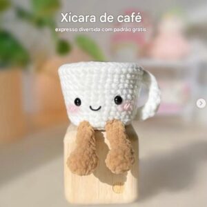 Receita de amigurumi gratuita - Café expresso