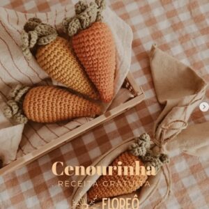 Receita de amigurumi gratuita - Cenourinha