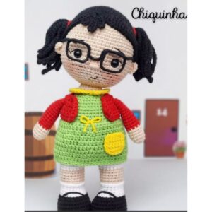 Receita de amigurumi em PDF - Chiquinha