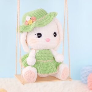 Receita de Amigurumi em pdf - Coelha Aurora