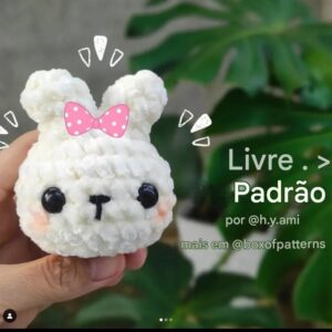 Receita de amigurumi gratuita - Coelhinha