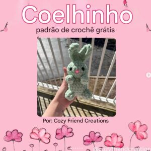Receita de amigurumi gratuiota - Coelha Bebê