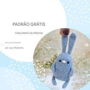 Receita de amigurumi gratuita - Coelhinho da páscoa