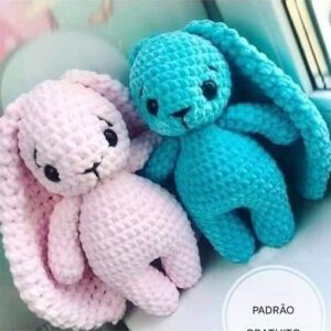 Receita de amigurumi gratuita - Coelho orelhudo