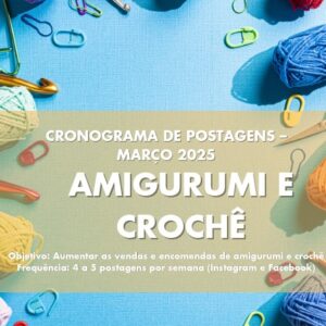 Cronograma GRATUITO de postagem para Redes Sociais - Março