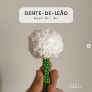 Receita de amigurumi gratuita - Dente de leão