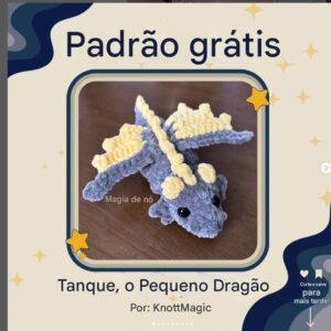 Receita de amigurumi gratuita - Dragão
