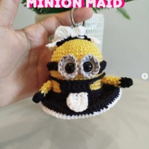 Receita de amigurumi gratuita -Minion Empregada