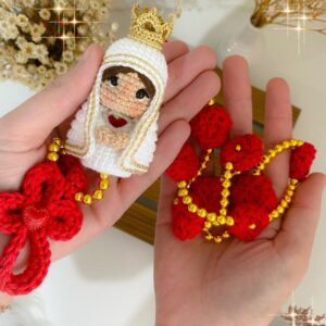 Receita de Amigurumi em pdf - Terço Nsa de Fatima