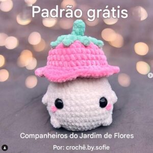 Receita de amigurumi gratuita - Flor