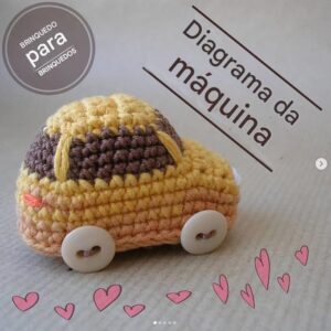 Receita de amigurumi gratuita - Fusquinha