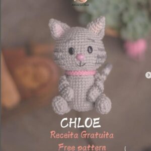 Receita de amigurumi gratuita  - Gatinha Chloe