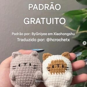 Receita de amigurumi gratuita - Gatinhos