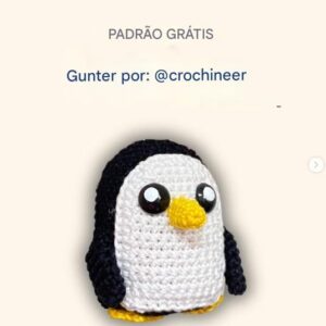 Receita de amigurumi gratuita - Gunter o Pinguim