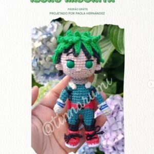 Receita de amigurumi gratuita - Izuku Midoriya