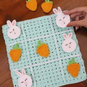 Receita de Amigurumi em pdf - Jogo da Velha Páscoa