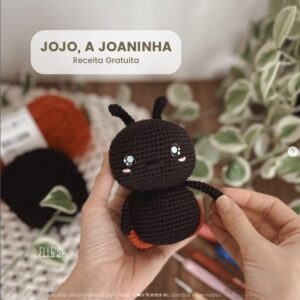 Receita de amigurumi gratuita - Jojo, A Joaninha