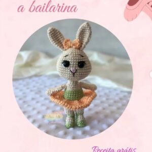 Receita de amigurumi gratuita - Lili a coelha bailarina