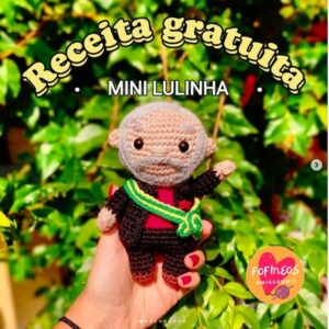 Receita de amigurumi gratuita - Mini Lulinha