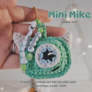 Receita de amigurumi gratuita - Mini Mike