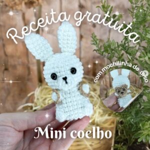 Receita de amigurumi gratuita - Mini Coelho