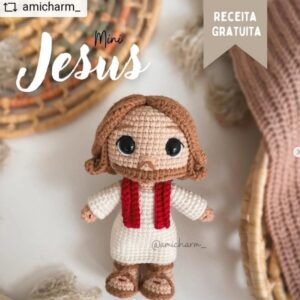 Receita de amigurumi gratuita - Mini Jesus