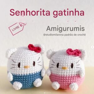 Receita de amigurumi gratuita - Miss Kitty