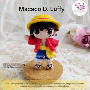Receita de amigurumi gratuita - Monkey D Luffy