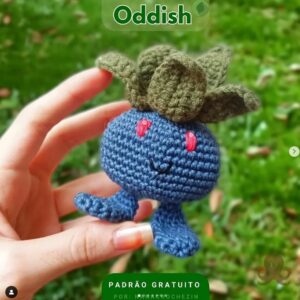 Receita de amigurumi gratuita em PDF - Oddish