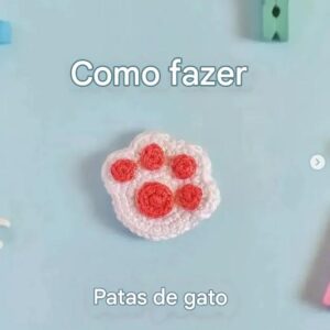 Receita de amigurumi gratuita - Patinha de gato