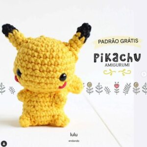 Receita de amigurumi gratuita - Pikachu
