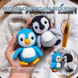 Receita de amigurumi gratuita - Pinguim