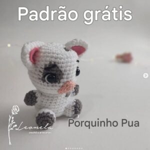 Receita de amigurumi gratuita - Porquinho Pua