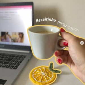 Receita de amigurumi gratuita - Porta copo limaozinho