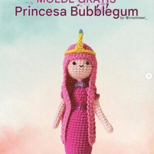 Receita de amigurumi gratuita - Princess Bubblegum
