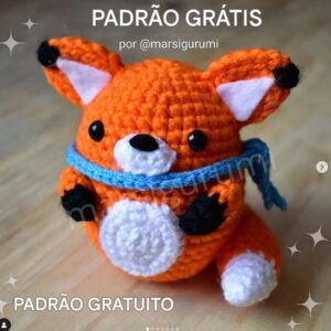 Receita de amigurumi gratuita - Raposa