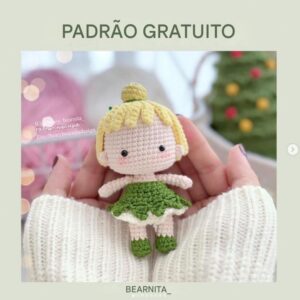 Receita de amigurumi gratuita - Sininho