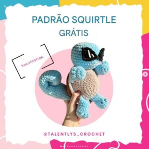 Receita de amigurumi gratuita - Squirtle