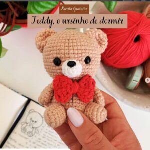 Receita de amigurumi gratuita - Teddy o Ursinho de dormir