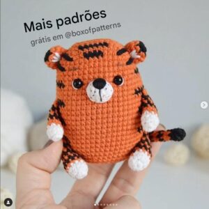 Receita de amigurumi gratuita - Tigre