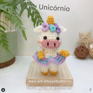 Receita de amigurumi gratuita - Unicórnio